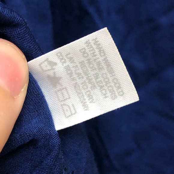 Charming Charlie Blue and White Chevron Bow Racerback Tank Top - Picture 6 of 8